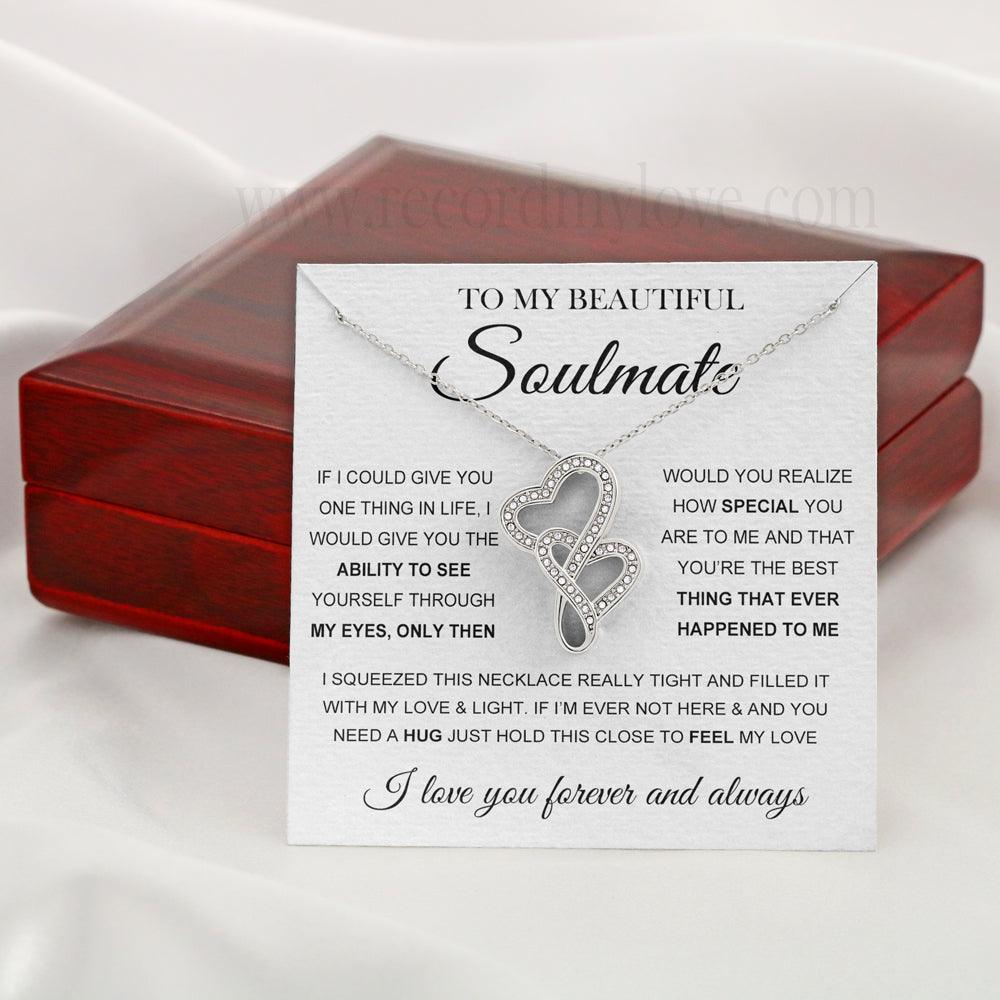 Love Necklace To Soulmate❤️-If I Could Give You One Thing In Life - Record My Love