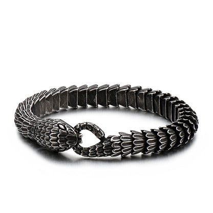 Fashionable Stainless Steel Snake Bracelet