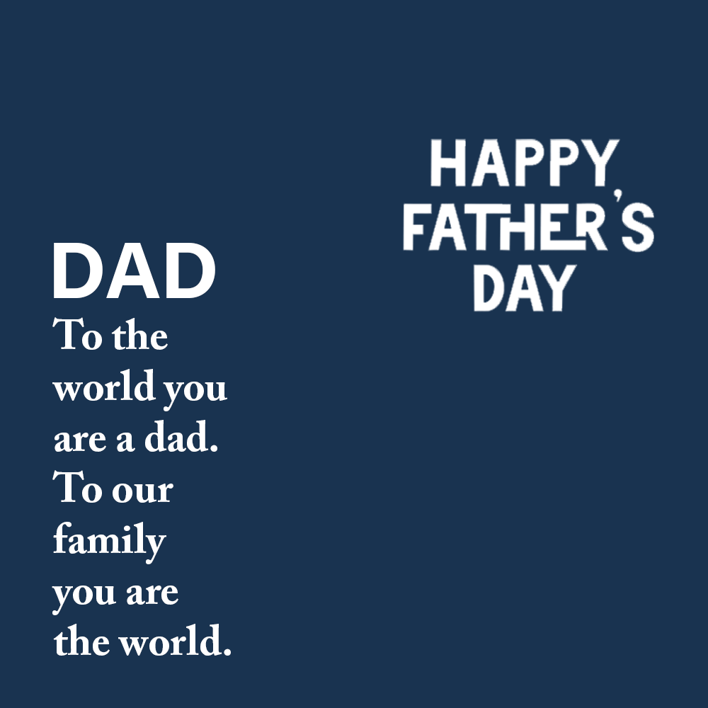 To Father Message Card