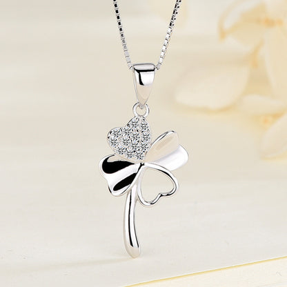 Four-leaf clover necklace