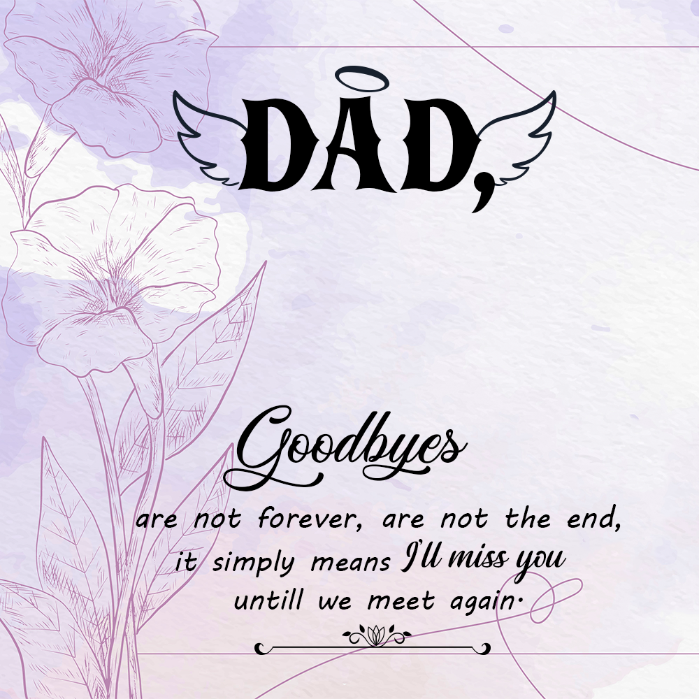 To Father Message Card