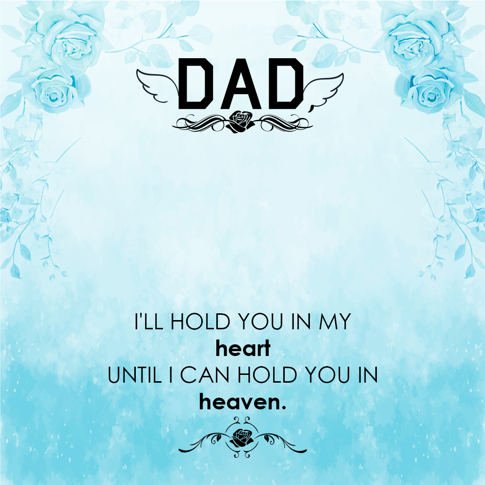 To Father Message Card