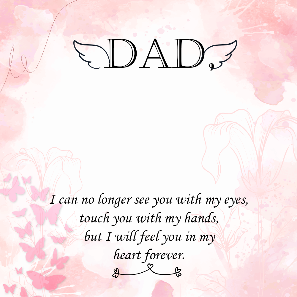 To Father Message Card