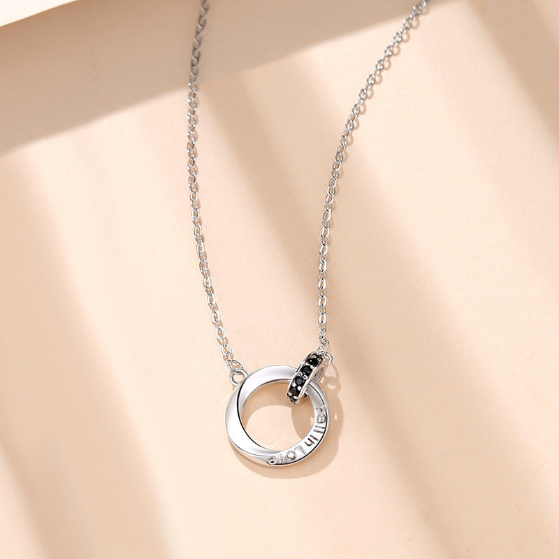 Mobius Anneau Couple Collier