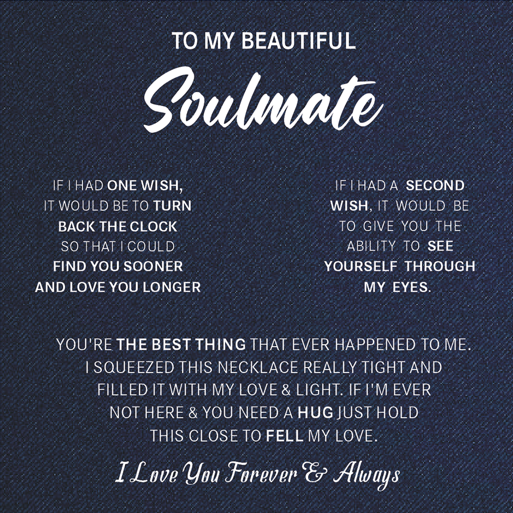 To Soulmate Message Card