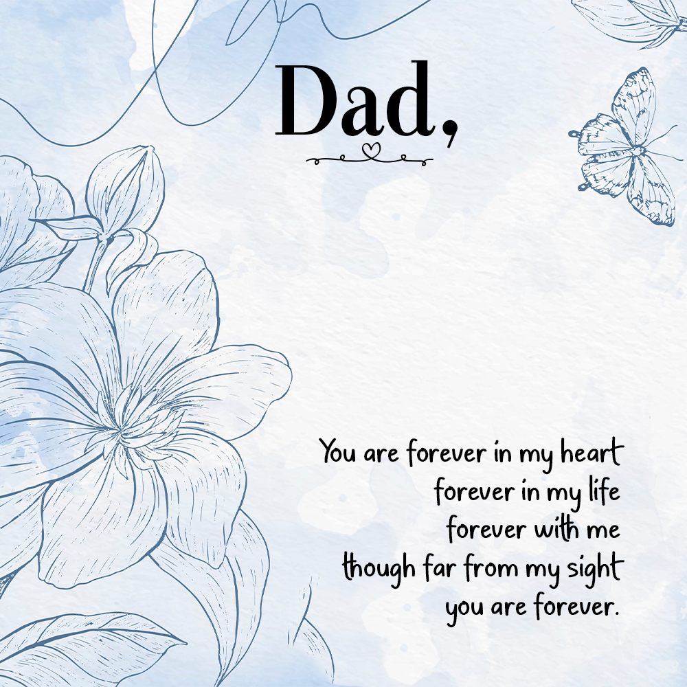 To Father Message Card