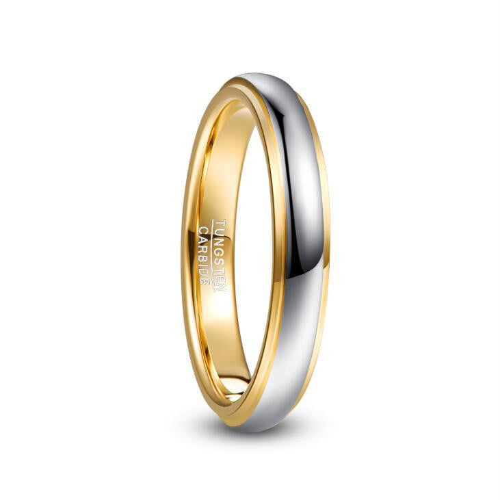 Simple Two Color Tungsten Ring