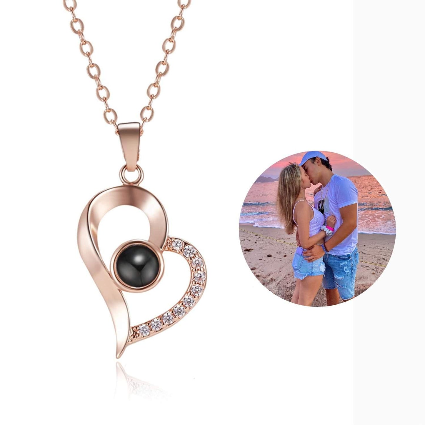 Personalized Projection Necklace - Record My Love