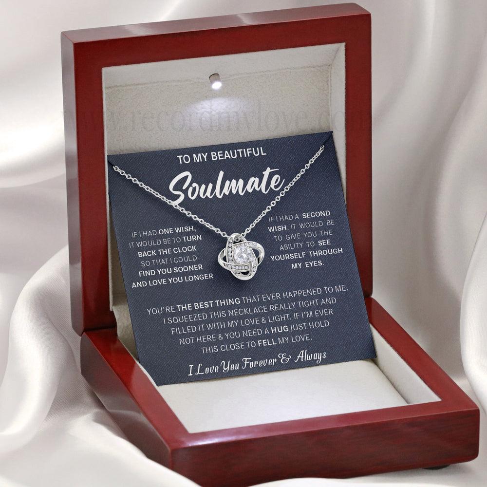 Love Necklace To Soulmate❤️-You're the best thing that ever happened to me - Record My Love